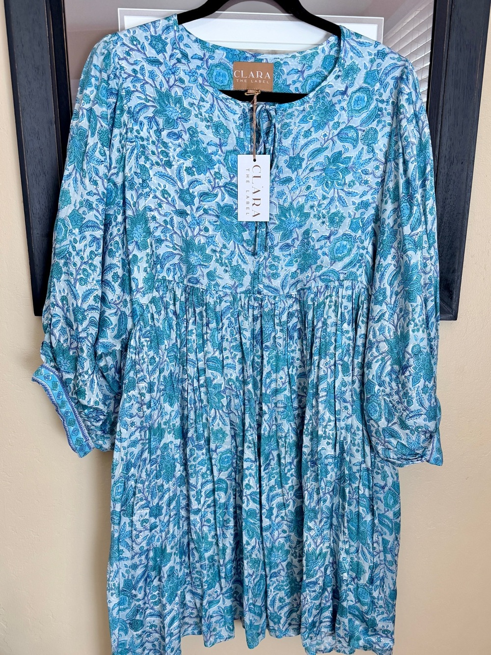 Clara the Label Floral Cotton Tunic Dress NWT XL